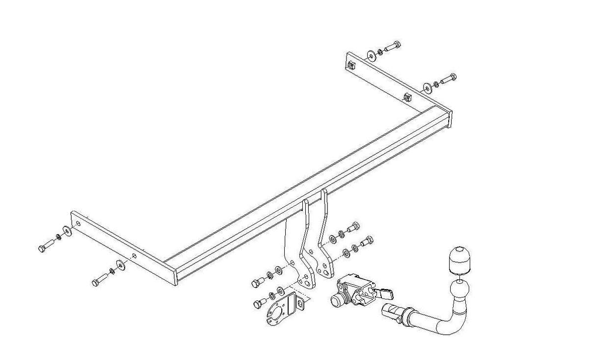 Hak holowniczy Autohak Audi A3 Sportback 2004-2008