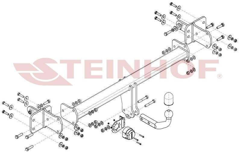 Hak holowniczy Steinhof Mercedes E-Klasa T-Model S213 2016-