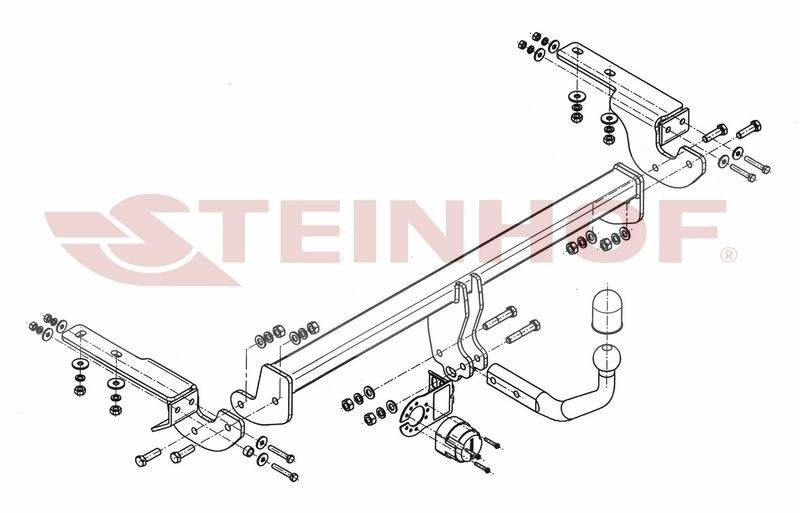 Hak holowniczy Steinhof Citroen C4 II 2010-2018