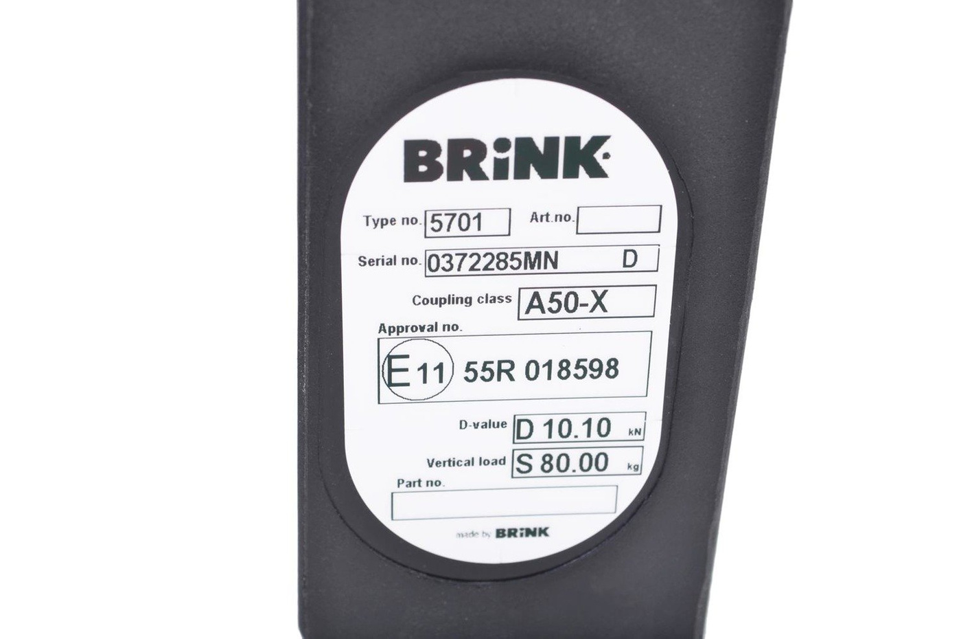 Hak holowniczy Brink 570100