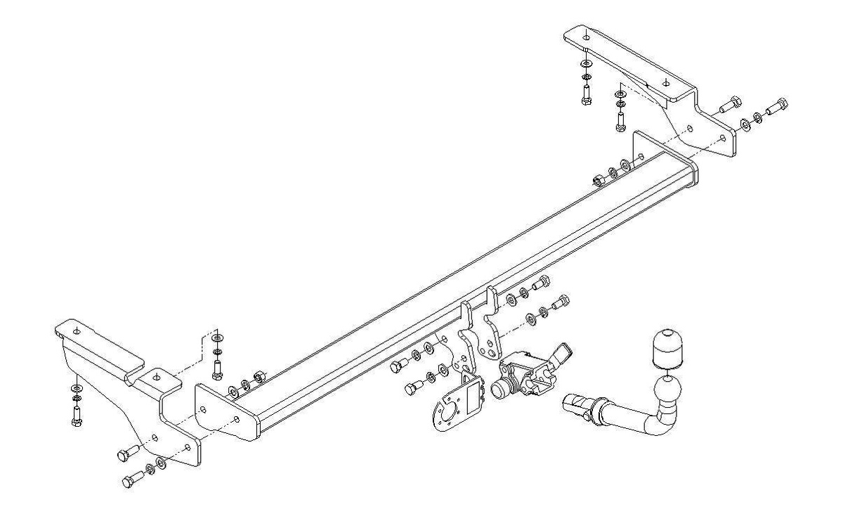 Hak holowniczy Autohak Citroen C5 I 2001-2004
