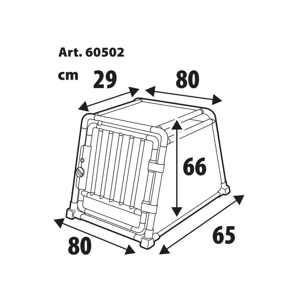 Klatka dla psa Lampa Dog Travel Cage 60502 - Type 2 - 80 x 65 x H 66 cm