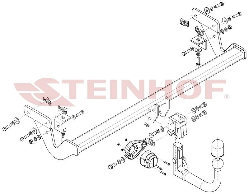 Hak holowniczy Steinhof Peugeot 2008 II 2019-