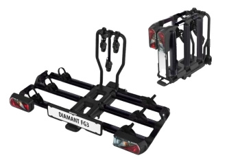 Bagażnik platforma na 3 rowery PROUSER Diamant FG3 | wersja limitowana BLACK