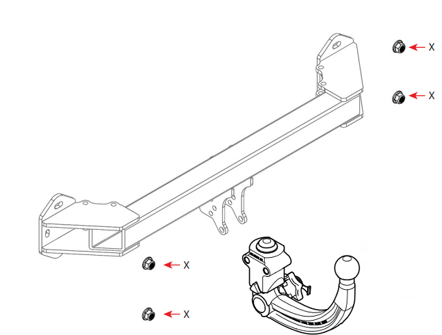 Hak holowniczy wypinany Westfalia BMW X2 F39 2018-