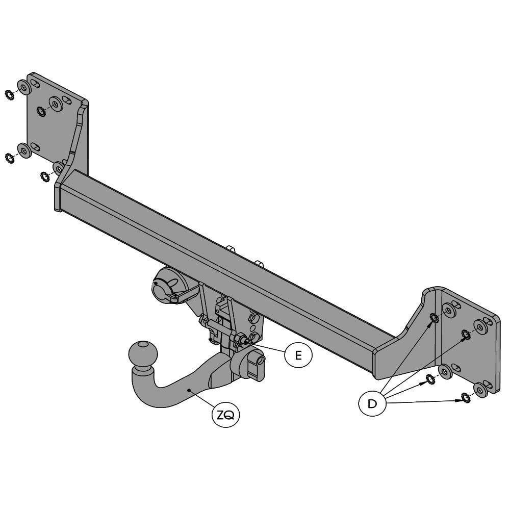 Hak holowniczy Witter BMW X5 E70 2007-2013