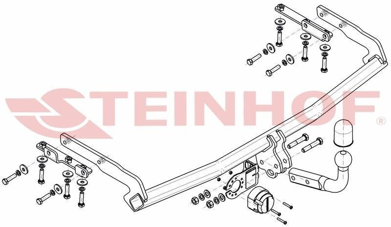 Hak holowniczy Steinhof Nissan Almera Tino 2000-2006