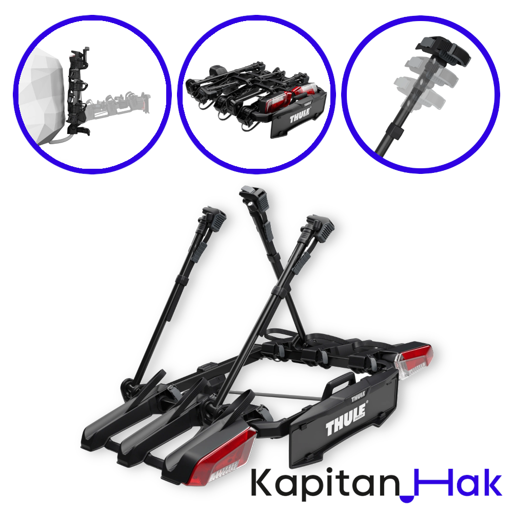 Thule OutPace (Tilt-up) 3bike 9013100 | Bagażnik rowerowy Thule na hak holowniczy | Nowość 2025