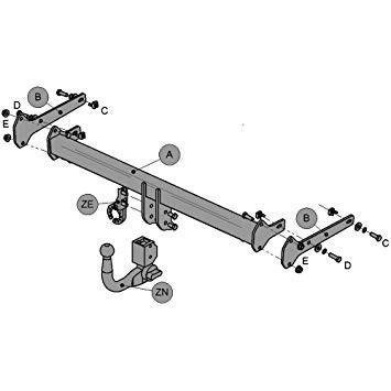 Hak holowniczy Witter VW Golf VII Hatchback 13-20