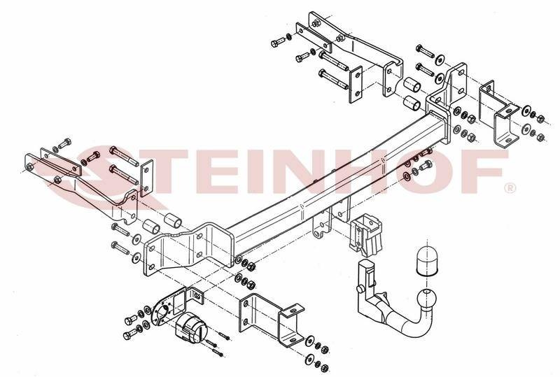 Hak holowniczy Mercedes E klasa S211 2003-2009