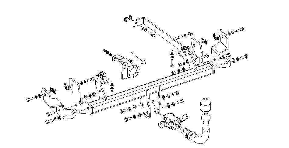 Hak holowniczy Autohak Peugeot 807 2002-2014