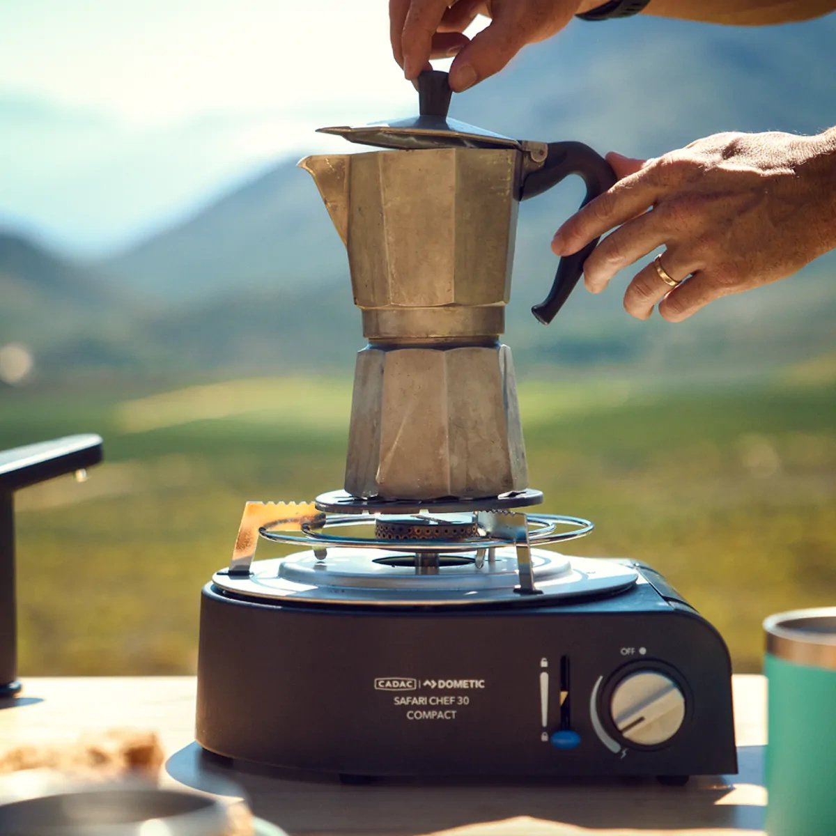 Coffee Pot Stand stojak pod zaparzacz do grilli 2 Cook, Safari i Glamp Chef