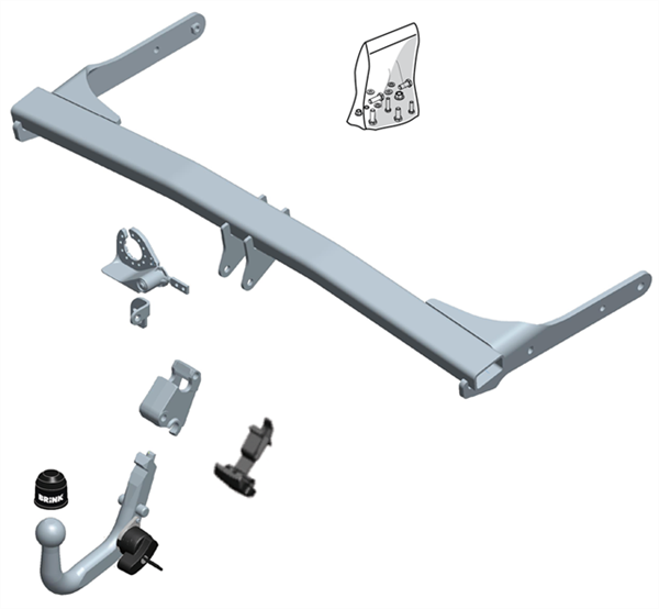 Hak holowniczy Brink VW Passat B7 kombi 2010-2014