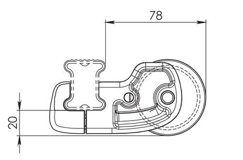 Nordrive Rolka załadunkowa Kargo Roller 64 cm N11000