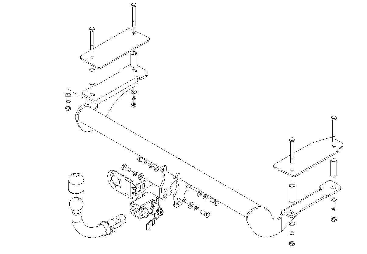 Hak holowniczy Autohak Opel Astra G HB 1998-2009