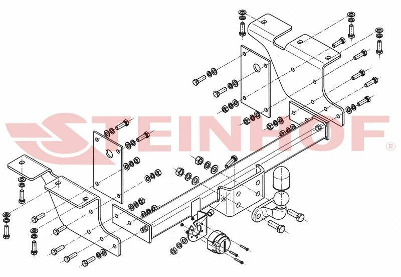 Hak holowniczy Steinhof Opel Movano 2010-