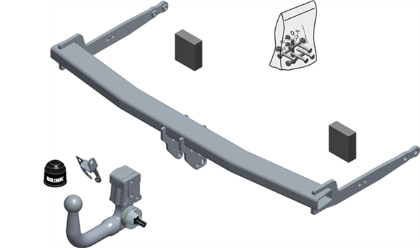 Hak holowniczy Brink Audi A1 Sportback 2012-2018