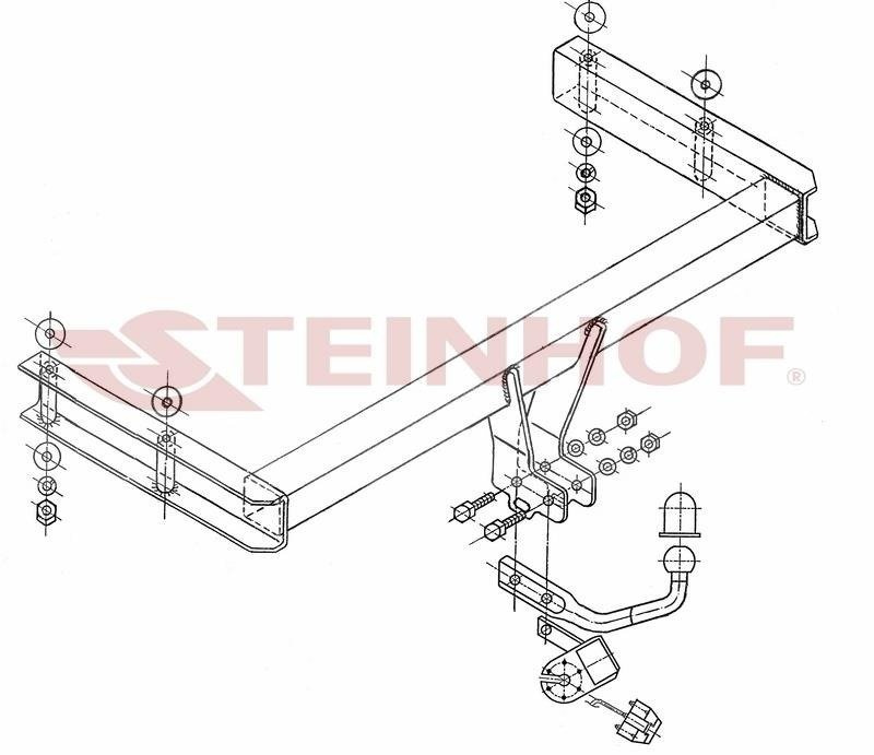 Hak holowniczy Steinhof Audi A6 C5 Kombi Quattro 1998-2005