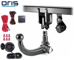 Wypinany pionowo hak holowniczy ORIS Volkswagen VW Tiguan I 2007-2018 + Moduł 7PIN
