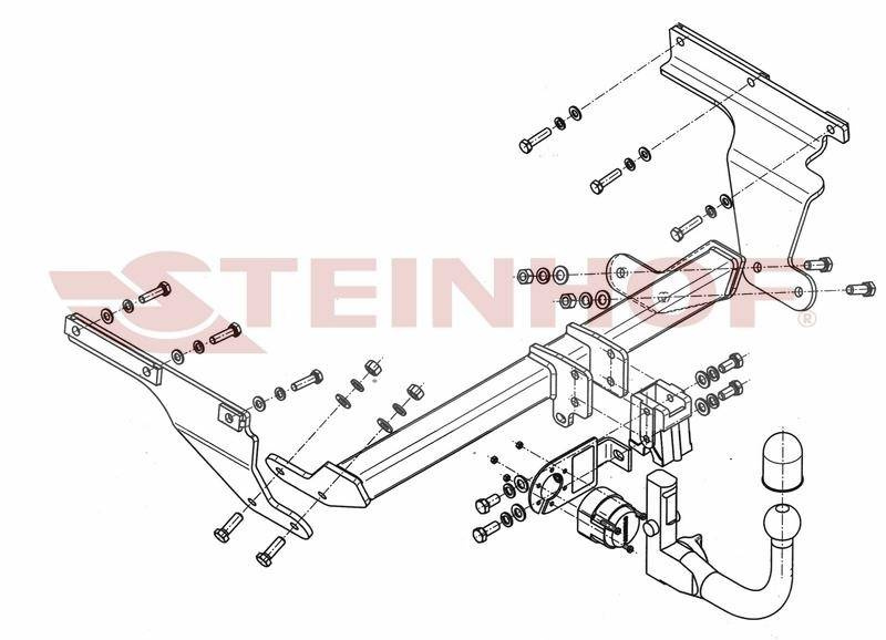 Hak holowniczy Steinhof Toyota Verso S 2010-2016