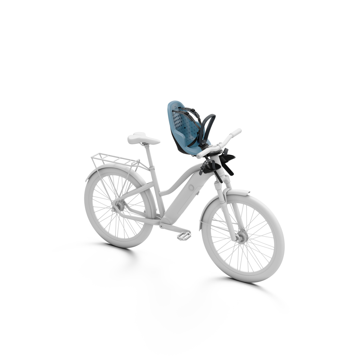 Fotelik rowerowy mocowany z przodu roweru | Thule Yepp 2 Mini- Front Mount | Błękit Egejski 12021152