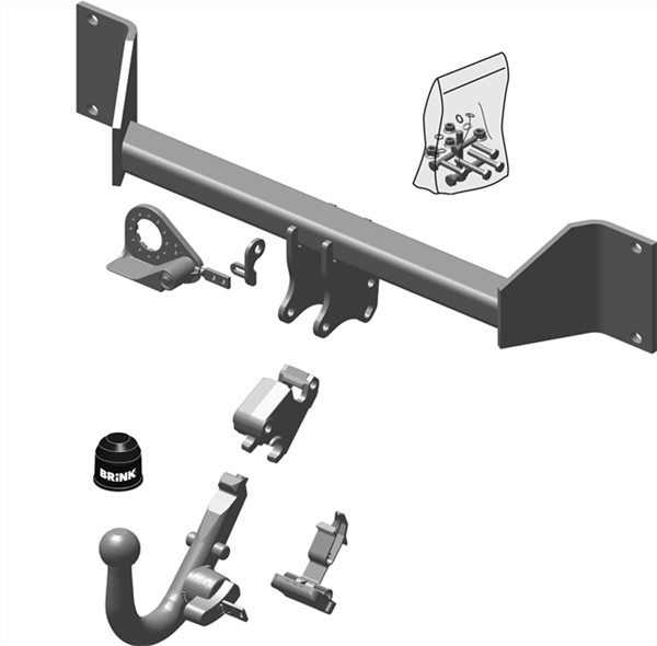 Hak holowniczy wypinany Brink BMW X3 F25 04.2014-