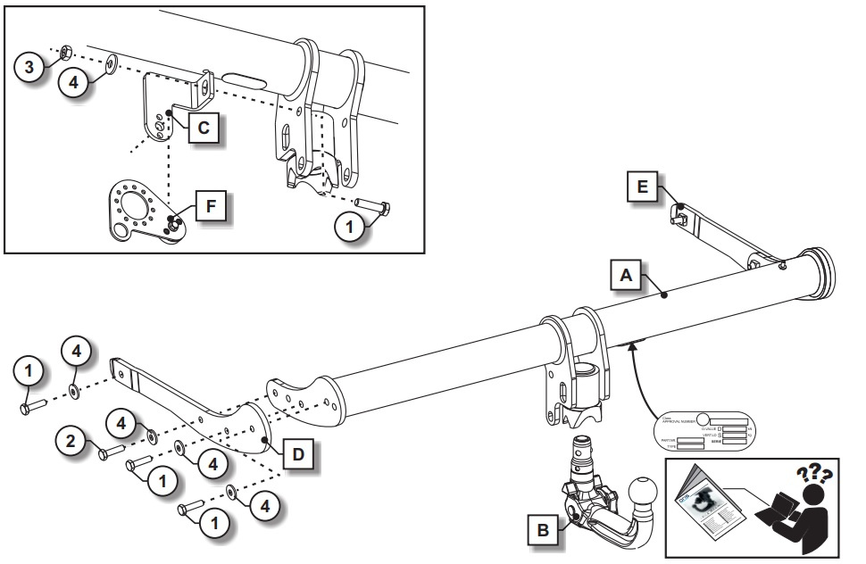Wypinany hak holowniczy ORIS VW Volkswagen Tiguan III MK3 09/2023-