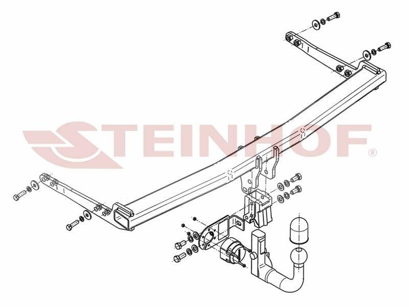 Hak holowniczy Steinhof VW Golf VII HB 2012-