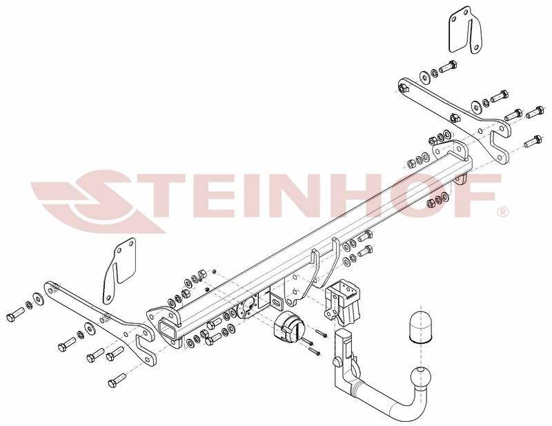 Hak holowniczy Steinhof Toyota C-HR 2016-