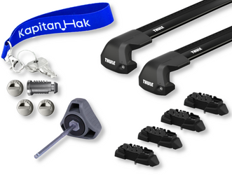 Bagażnik dachowy Belki Thule Wingbar Edge Black KGM Musso EV 4-dr 2025-