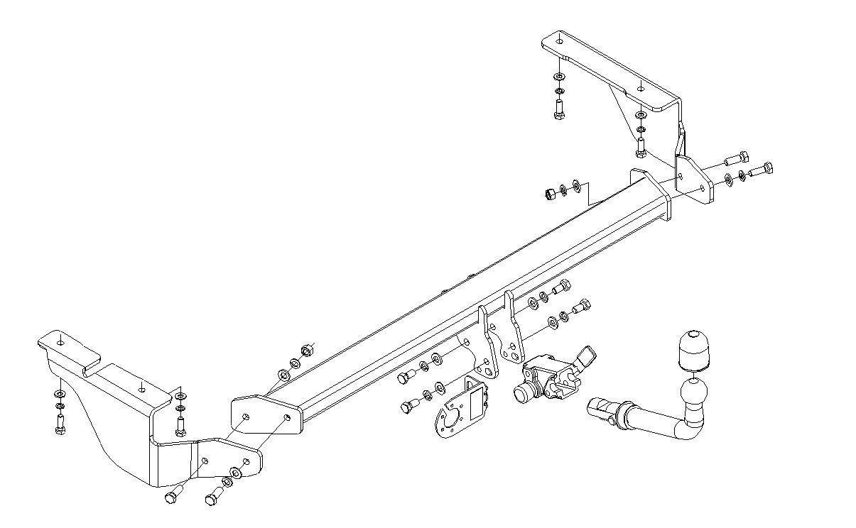 Hak holowniczy Autohak Citroen C5 Kombi 2001-2004