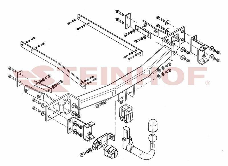 Hak holowniczy Steinhof Mercedes E W211 2002-2009