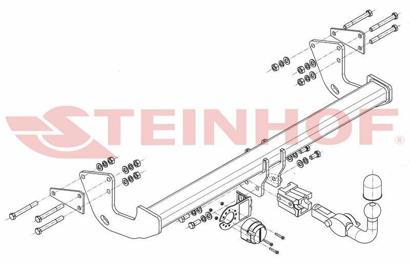 Hak holowniczy Steinhof Mercedes Vito W447 2014-