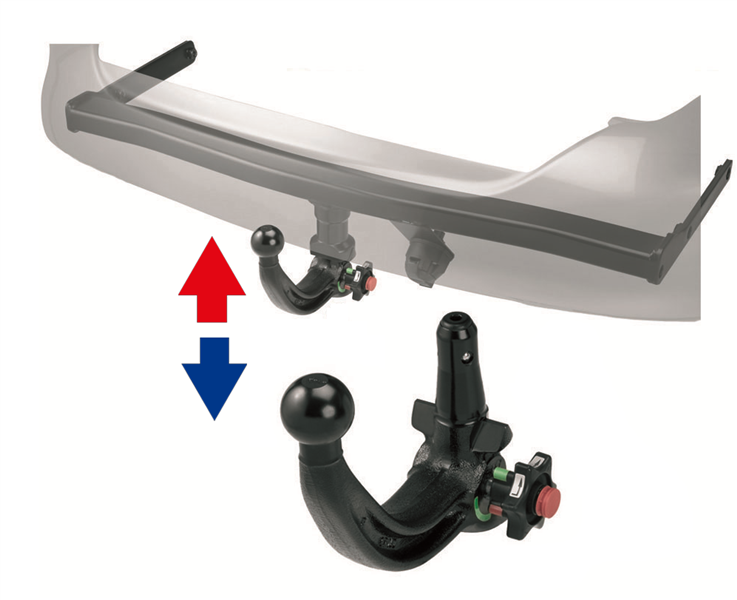 Hak holowniczy WESTFALIA - HYUNDAI I20 (3/5 drzwi) (01/15-) - Automat wypinany pionowo (A40V)