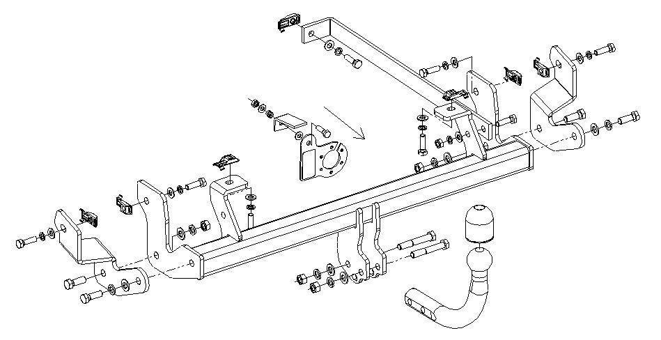 Hak holowniczy Autohak Citroen C8 09.2002-