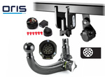 Wypinany pionowo hak holowniczy ORIS Audi Q7 2006-2015 + Moduł 13PIN