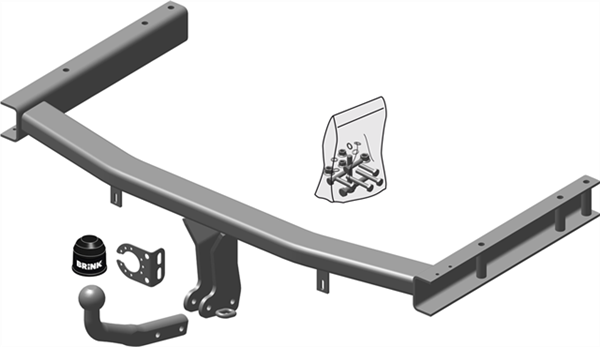 Hak holowniczy Brink Audi A4 (B7) Cabrio 2006-2009