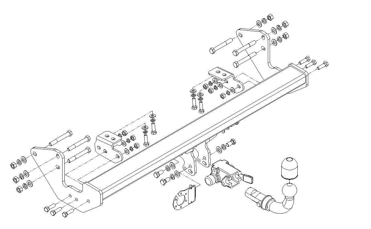 Hak holowniczy Autohak Mercedes Viano W639 2003-2014