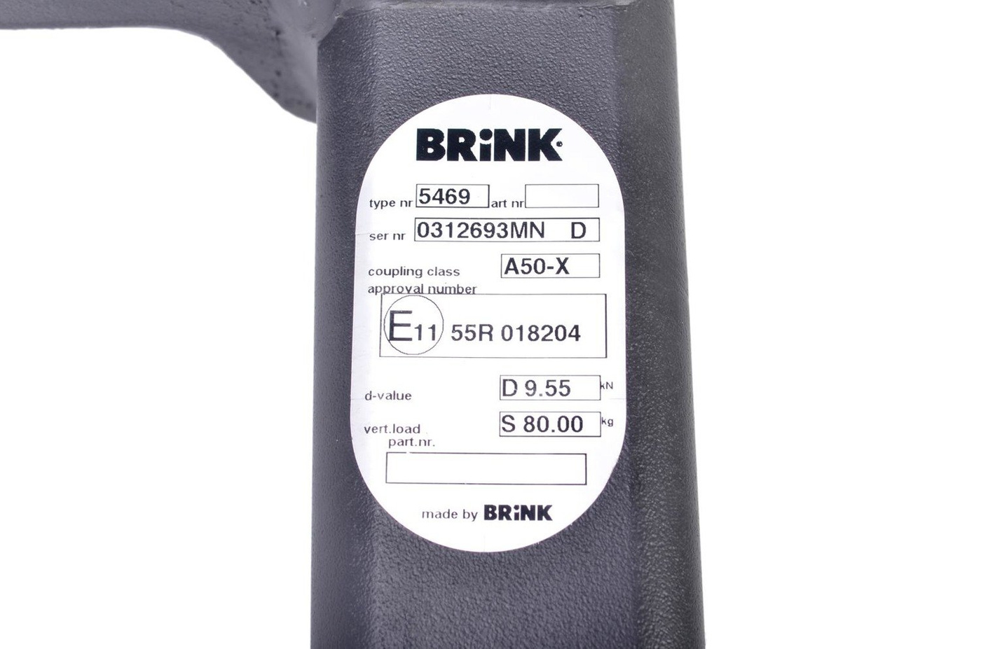 Hak holowniczy Brink 546900