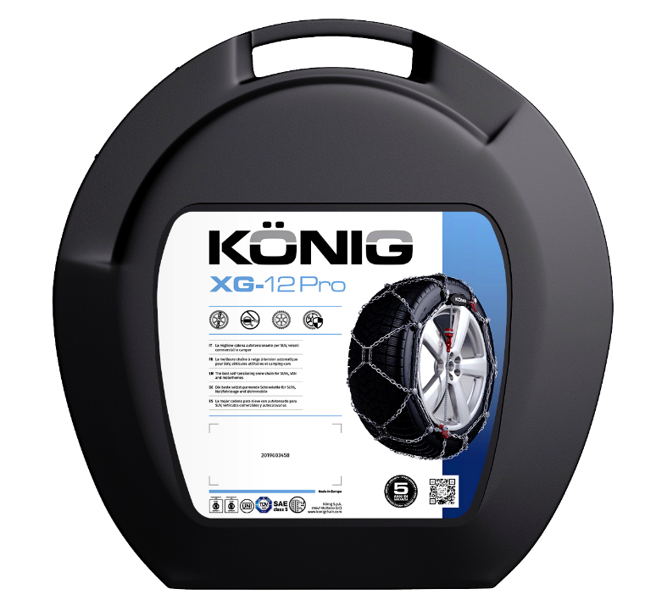 Łańcuchy śniegowe Konig XG-12 pro z napinaczem Grupa 250 I 245/65R17