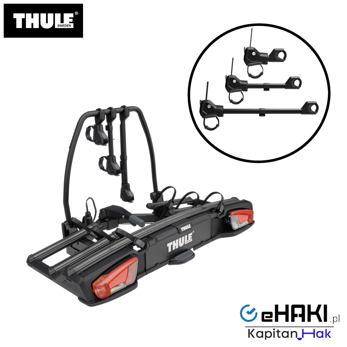 Bagażnik na hak Thule VeloSpace 3 3bike 13p Black 9033100