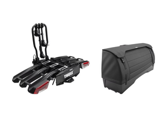 Bagażnik rowerowy z boxem na hak Thule EasyFold 3 + Thule Onto 2