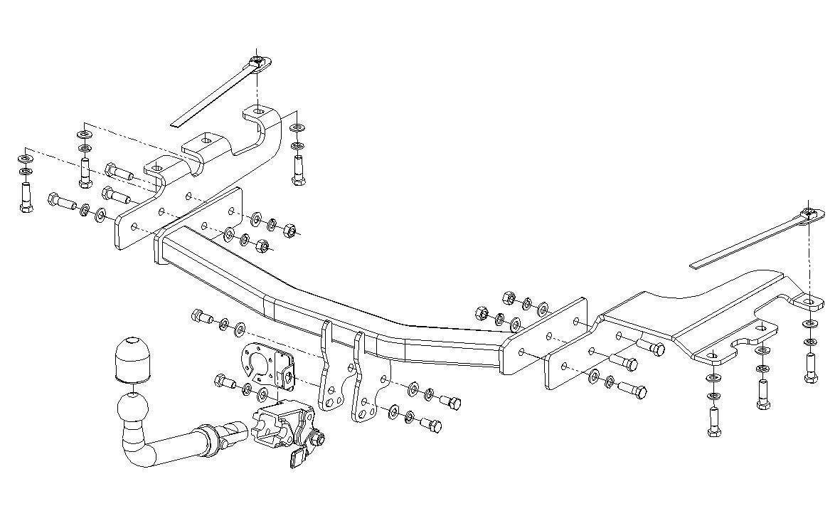 Hak holowniczy Autohak Chrysler Voyager 2001-2008