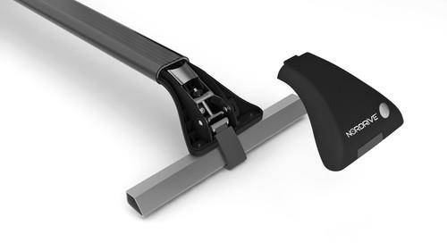 Nordrive N15012 "SNAP-FIT" TELESCOPIC STEEL BARS 110-140CM BLACK COLOR