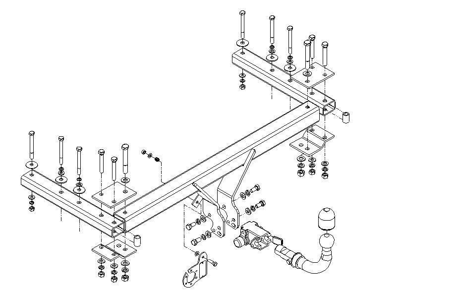 Hak holowniczy Autohak VW Passat B5 FL 2000-2005