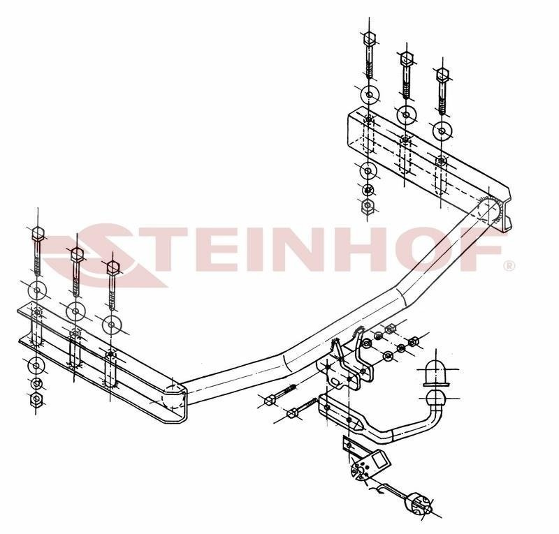 Hak holowniczy Steinhof VW Passat B5 FL Kombi 11.2000-06.2005