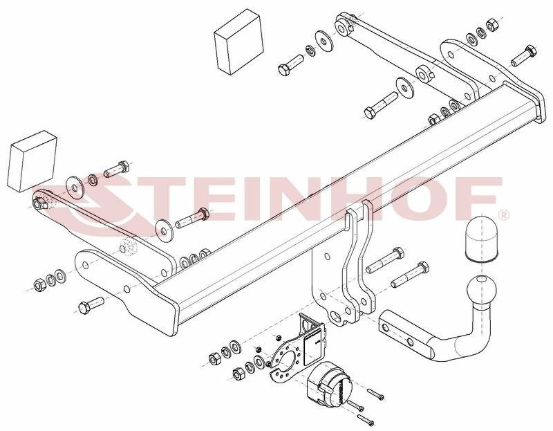 Hak holowniczy Steinhof Audi A4 B9 Avant 2015-