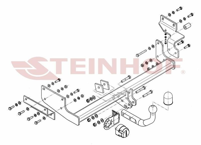 Hak holowniczy Steinhof Volvo S40 I FL 07.2000-12.2003