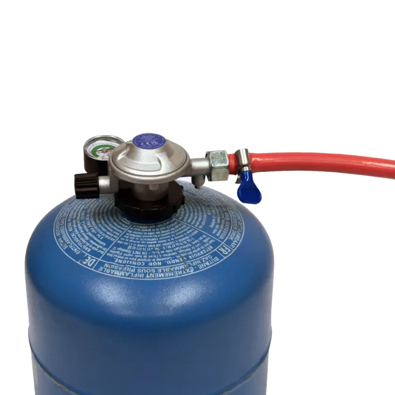 Uniwersalny reduktor gazu Campingaz 30 mBar z kontrolerem wycieku – 8515