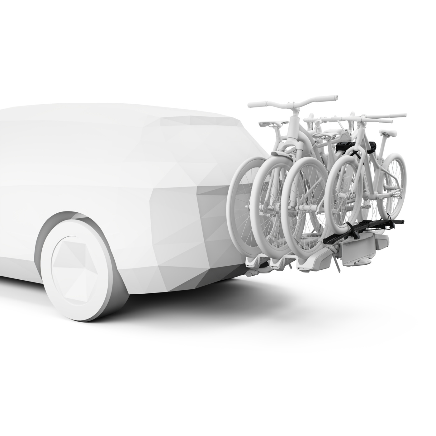 Bagażnik rowerowy z boxem 300l na hak Thule EasyFold 3 | 4 rowery + onto 2